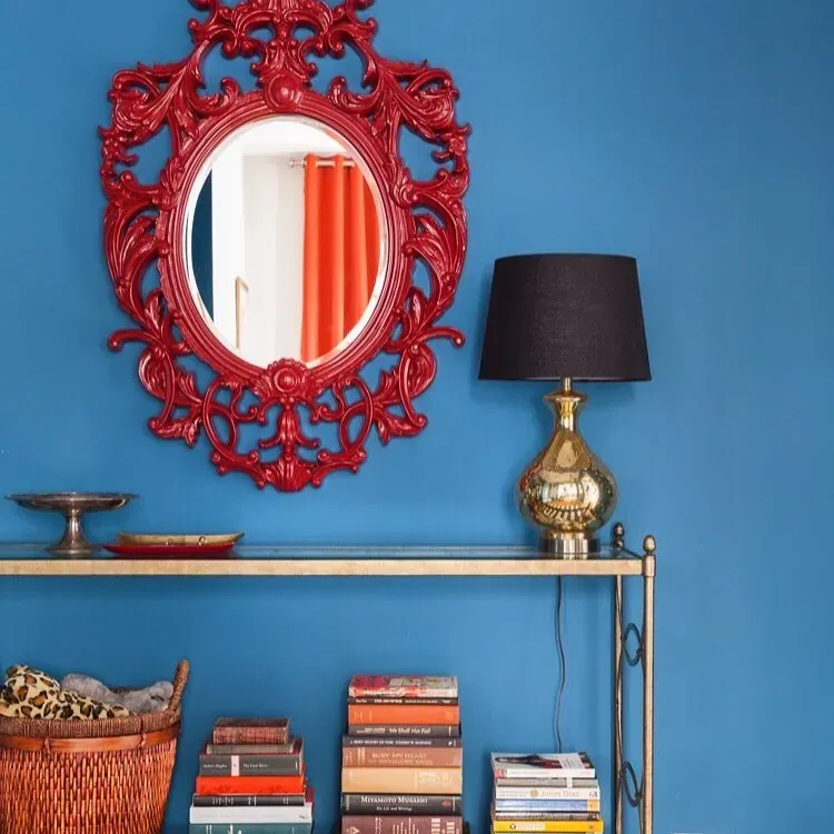 Benjamin Moore Santa Monica Blue living room color