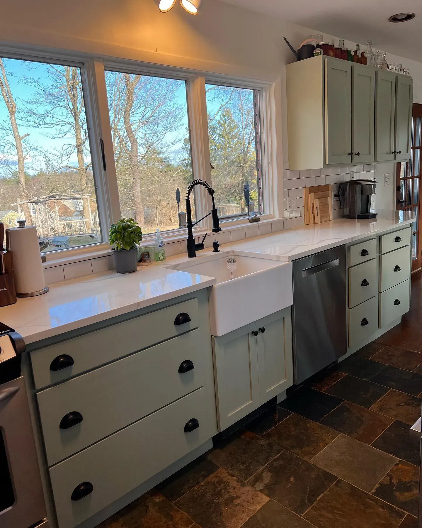 Saybrook Sage kitchen cabinets color review