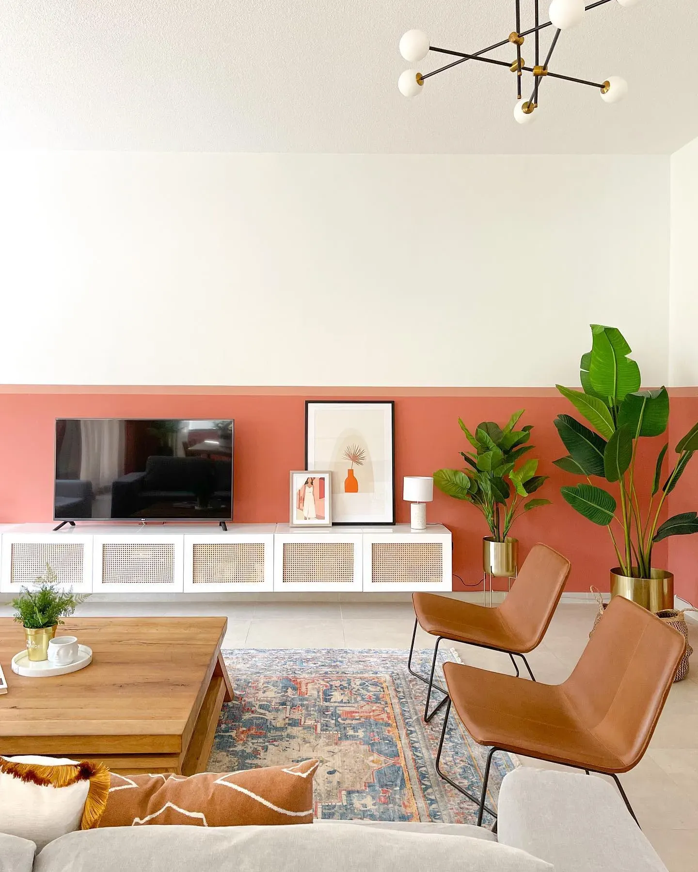 Spiced Apple Cider living room color-block