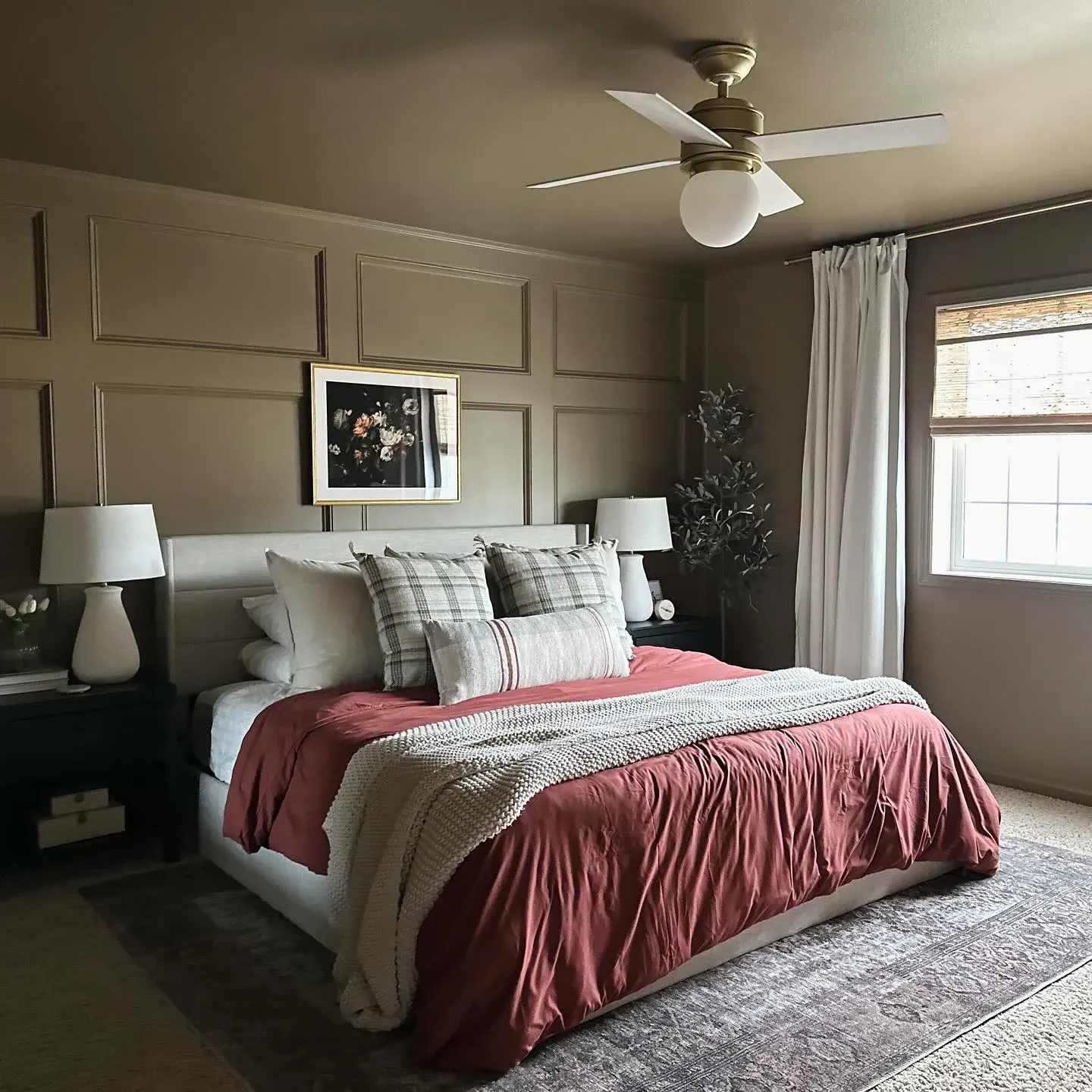 Benjamin Moore Stampede bedroom color