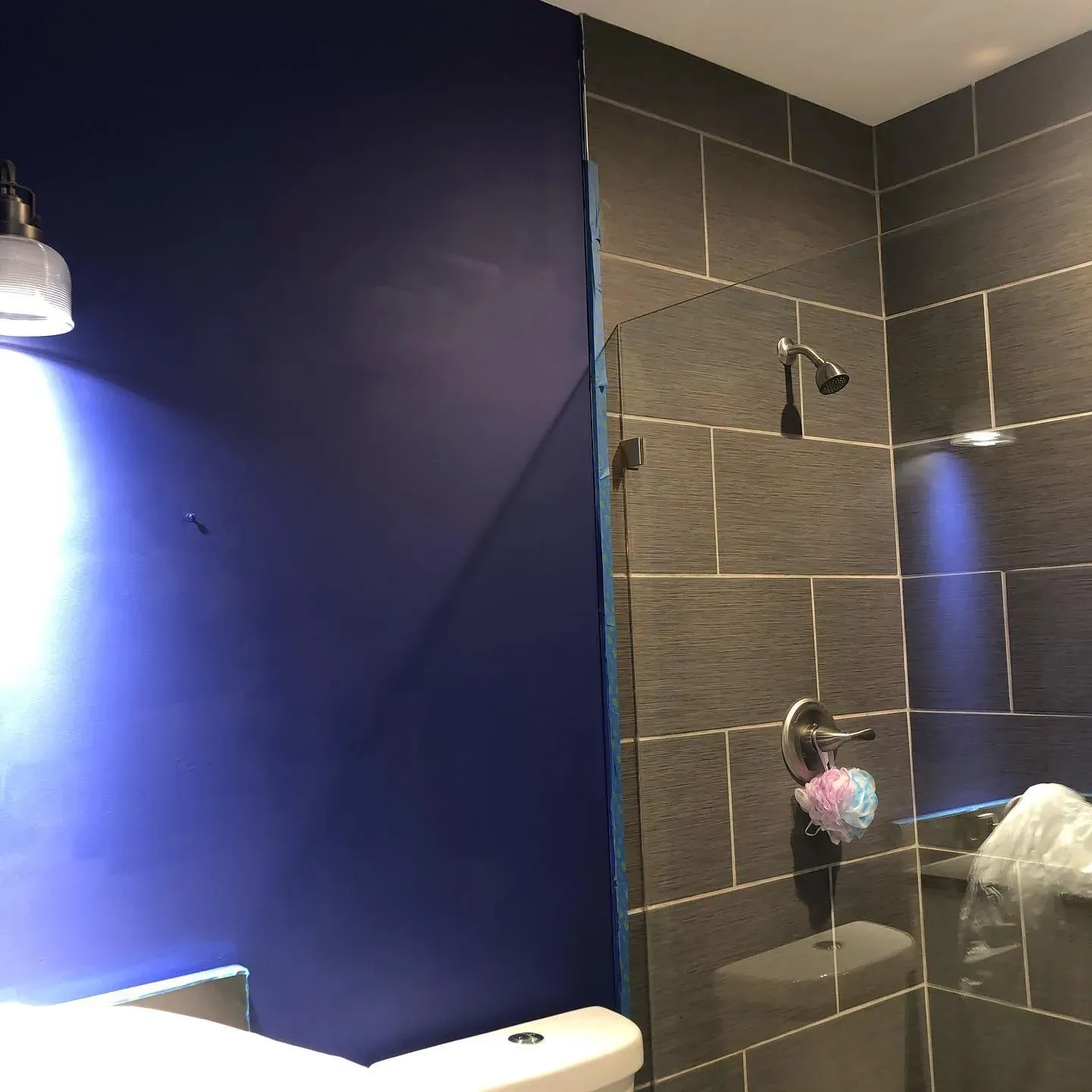 Benjamin Moore Starry Night Blue bathroom color review