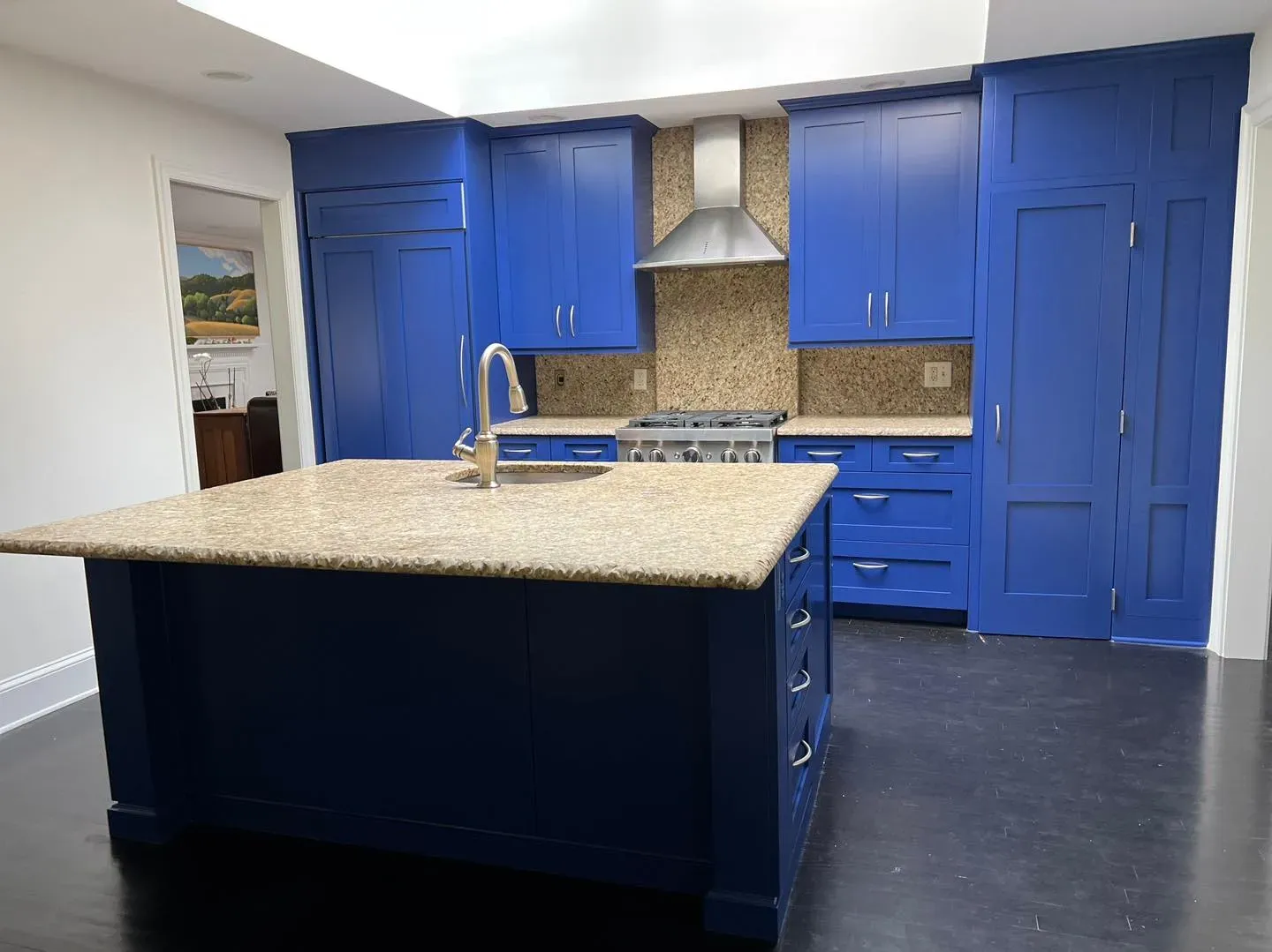 Starry Night Blue kitchen cabinets color