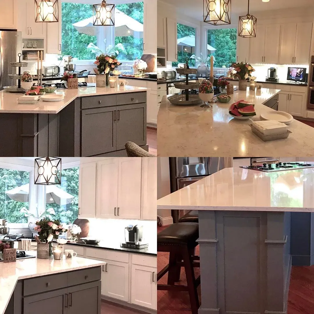 Benjamin Moore Steel Wool kitchen cabinets color