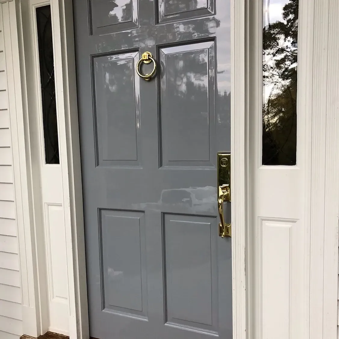 Sweatshirt Gray front door color