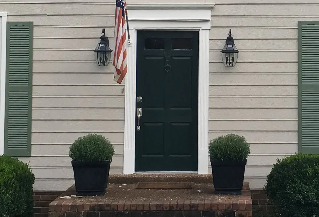 Benjamin Moore Tyler Gray house exterior paint