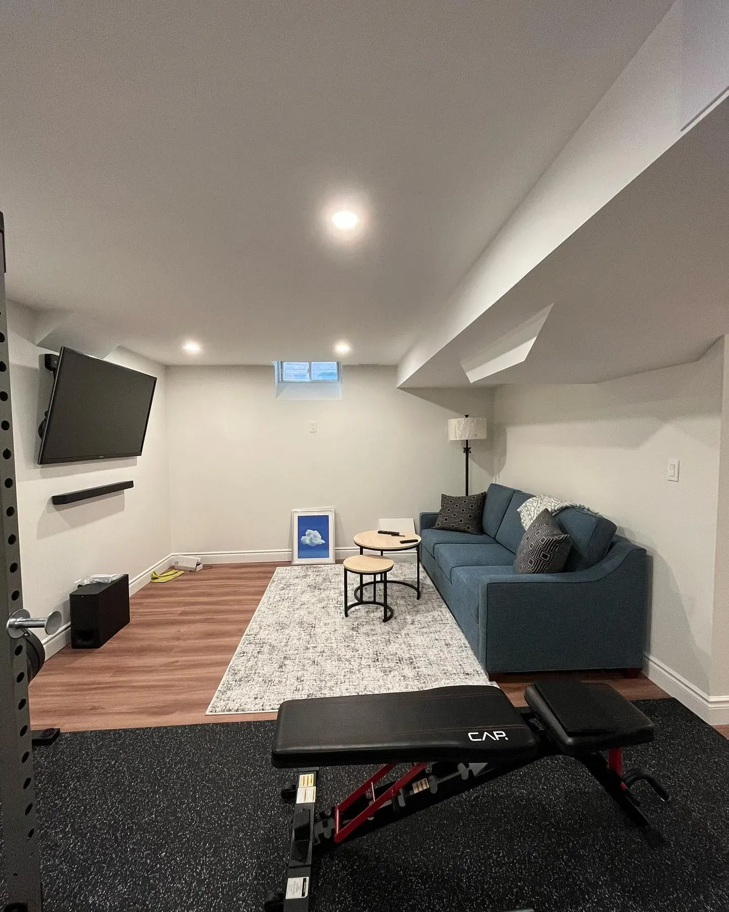 Benjamin Moore Vanilla Milkshake basement color