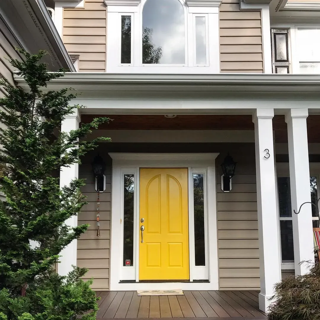 Viking Yellow front door color