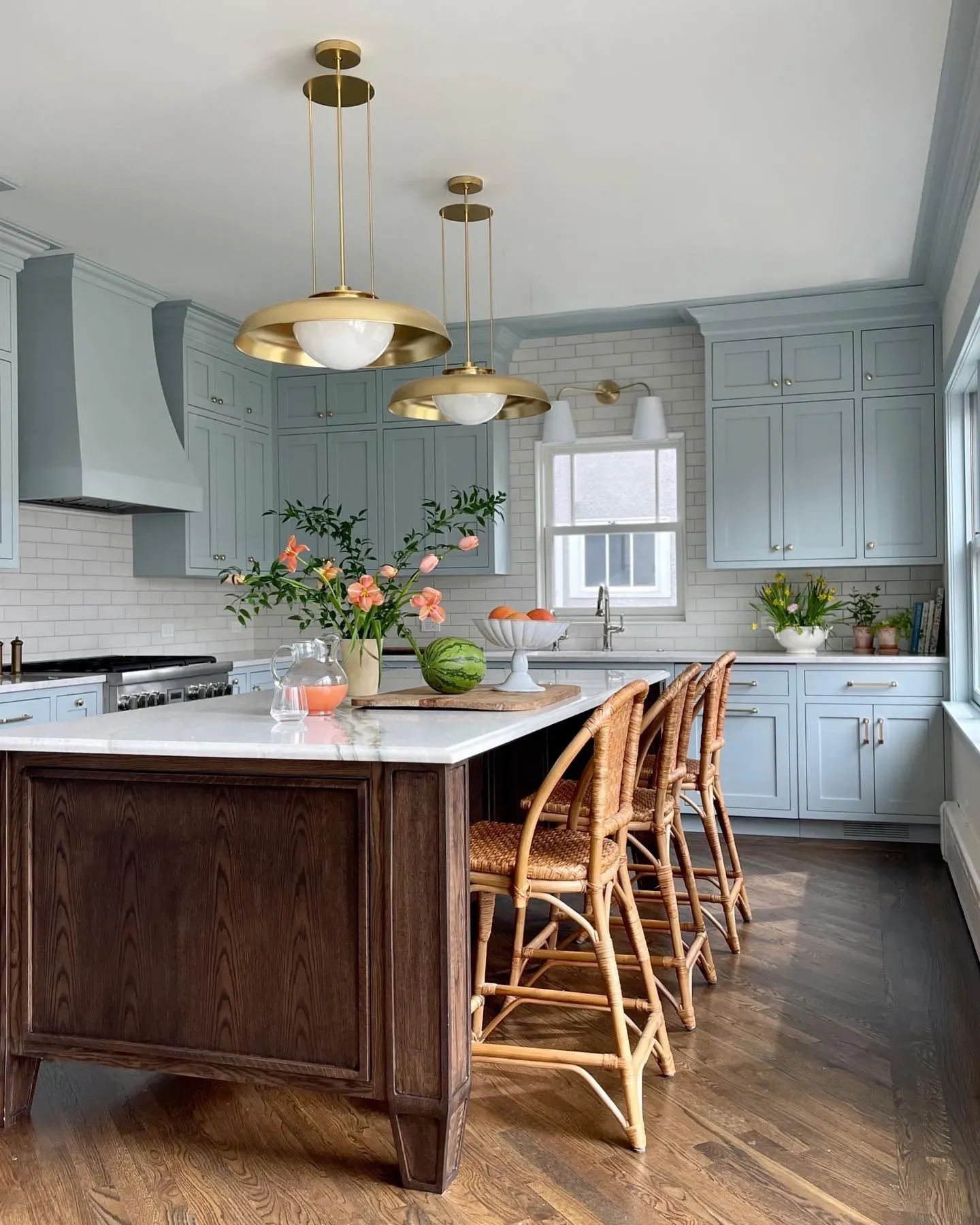 Benjamin Moore Wales Gray kitchen cabinets paint
