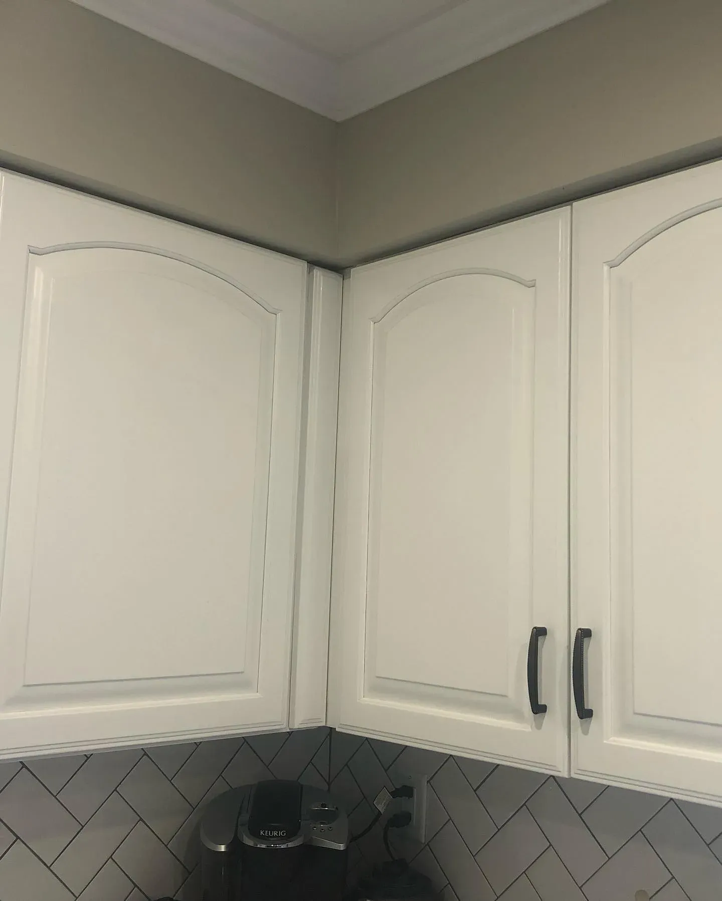 Benjamin Moore White Diamond kitchen cabinets paint