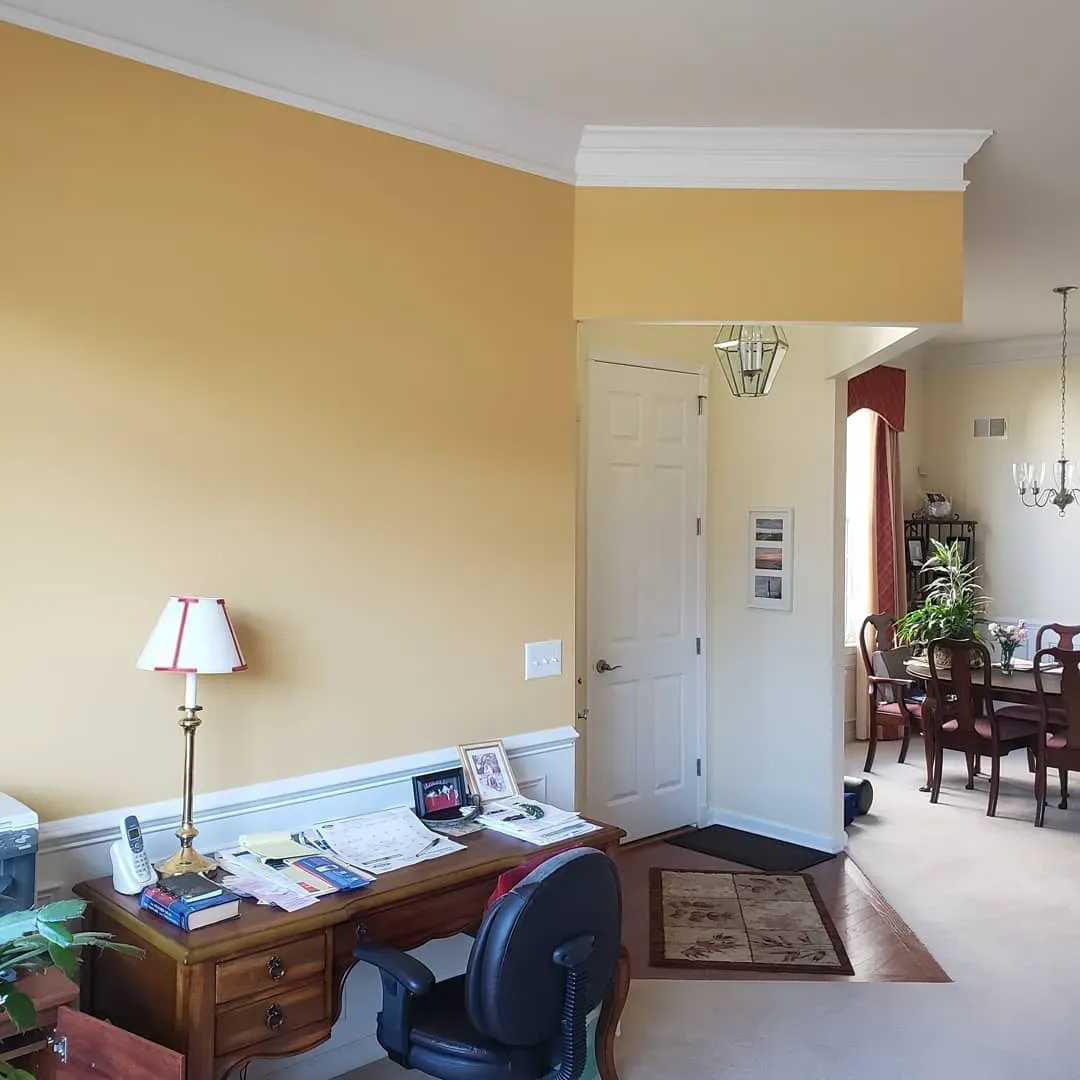 BM York Harbor Yellow living room paint