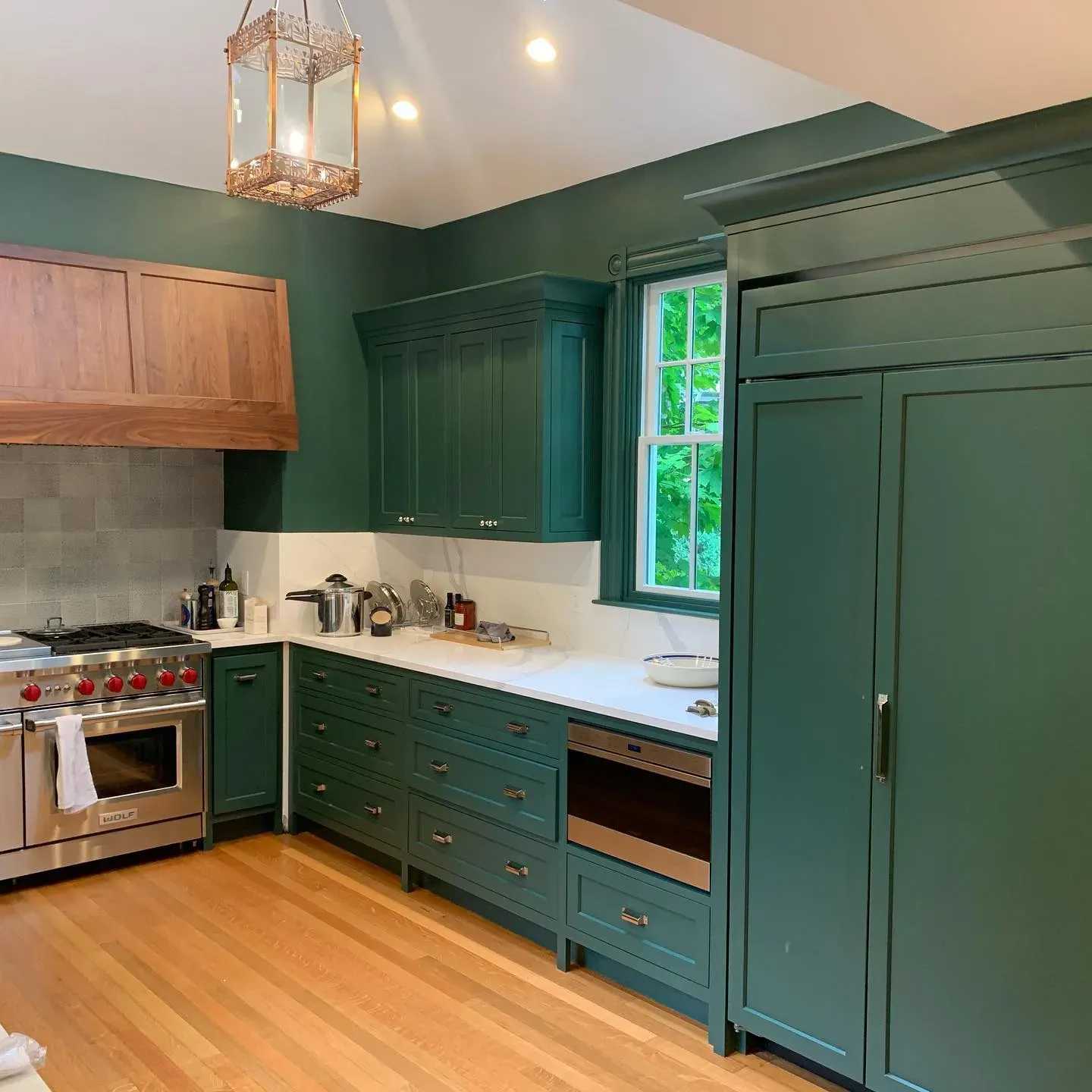 SW Billiard Green kitchen cabinets review