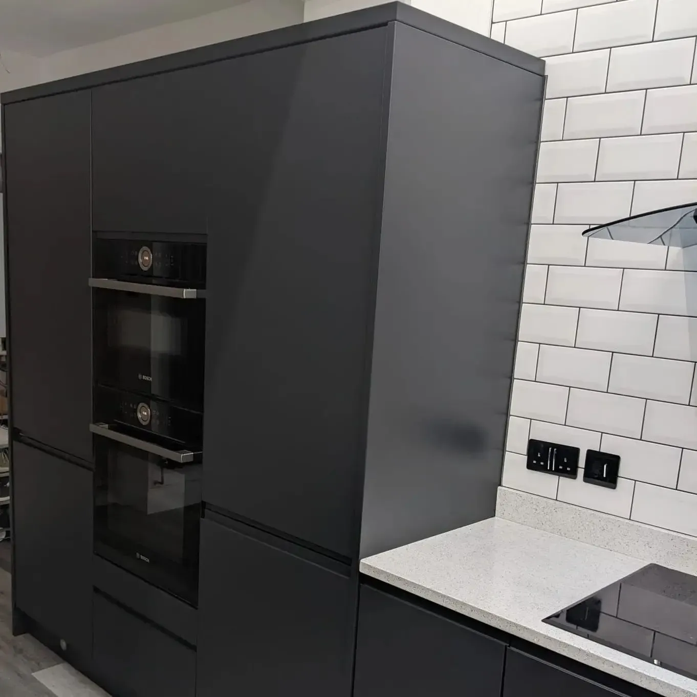 RAL Classic  Black grey RAL 7021 kitchen cabinets