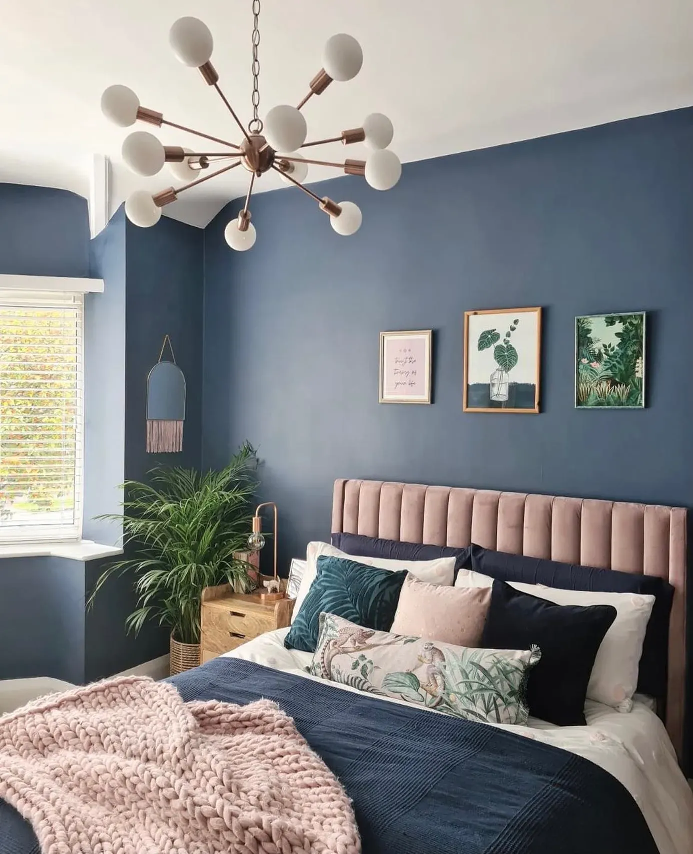 Dulux Breton Blue stylish bedroom color