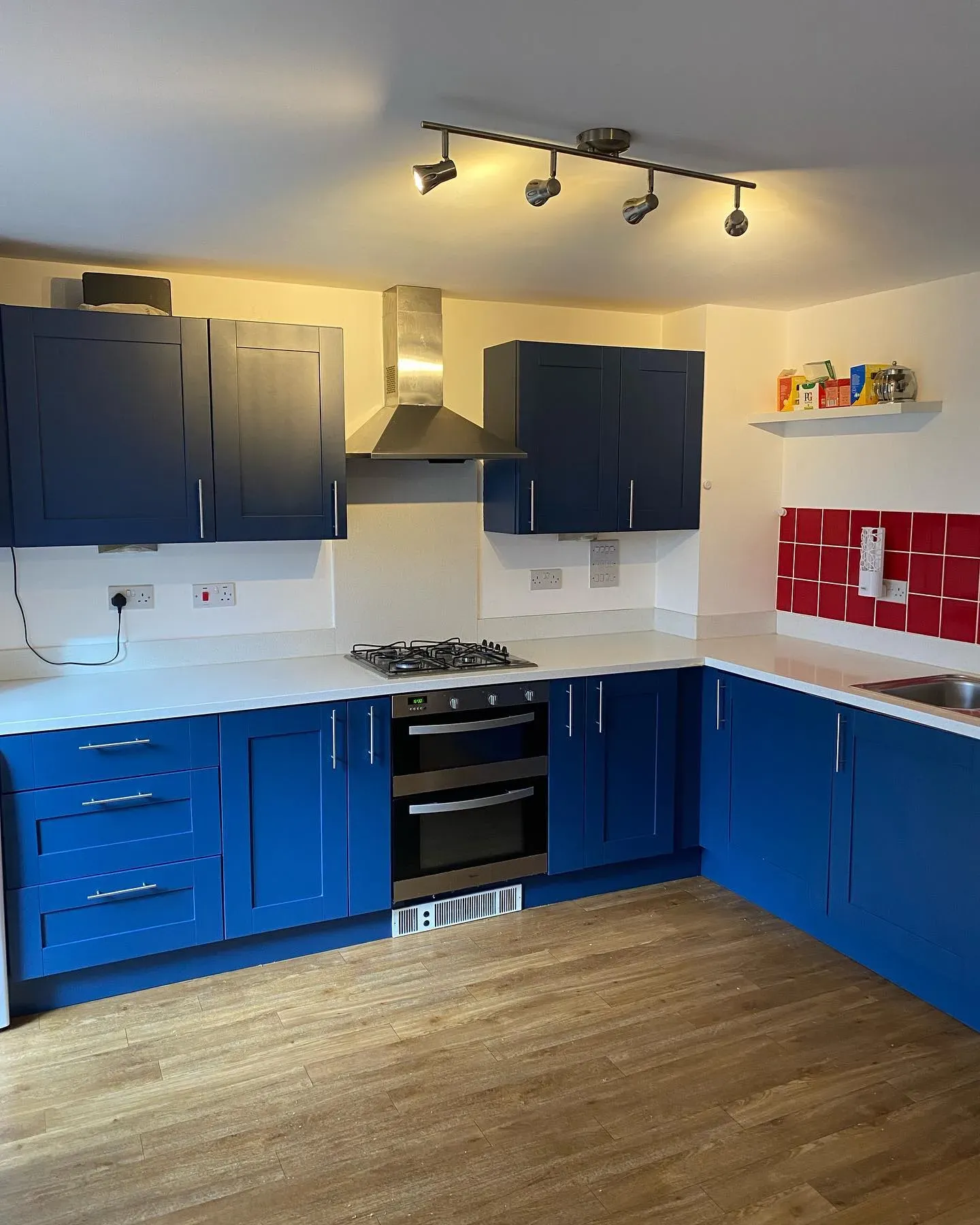 Dulux Breton Blue dark kitchen cabinets paint review