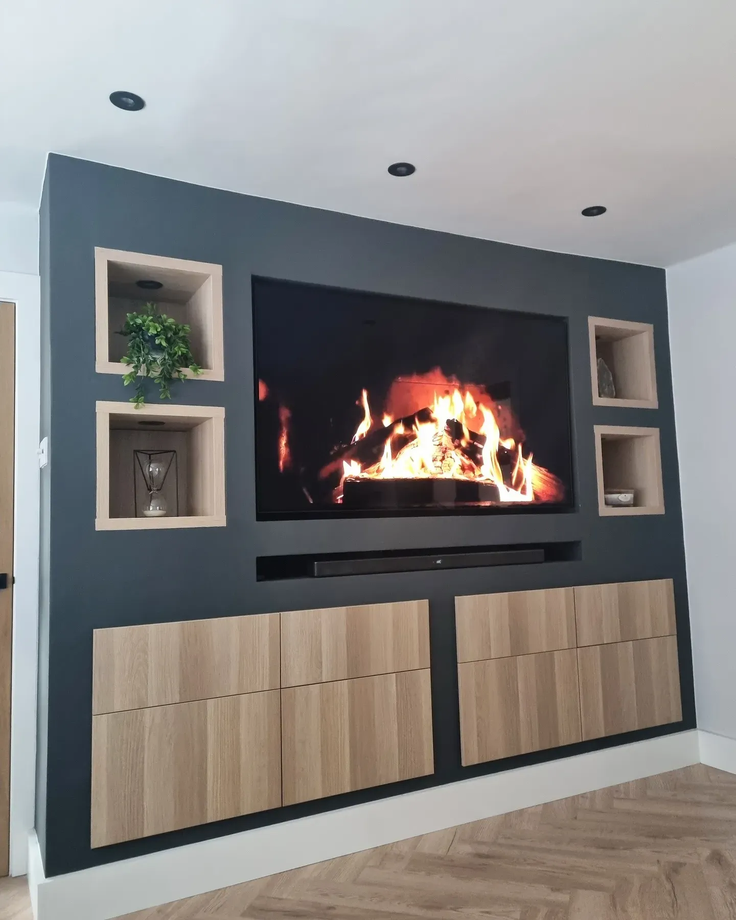 Cannon Ball living room accent wall