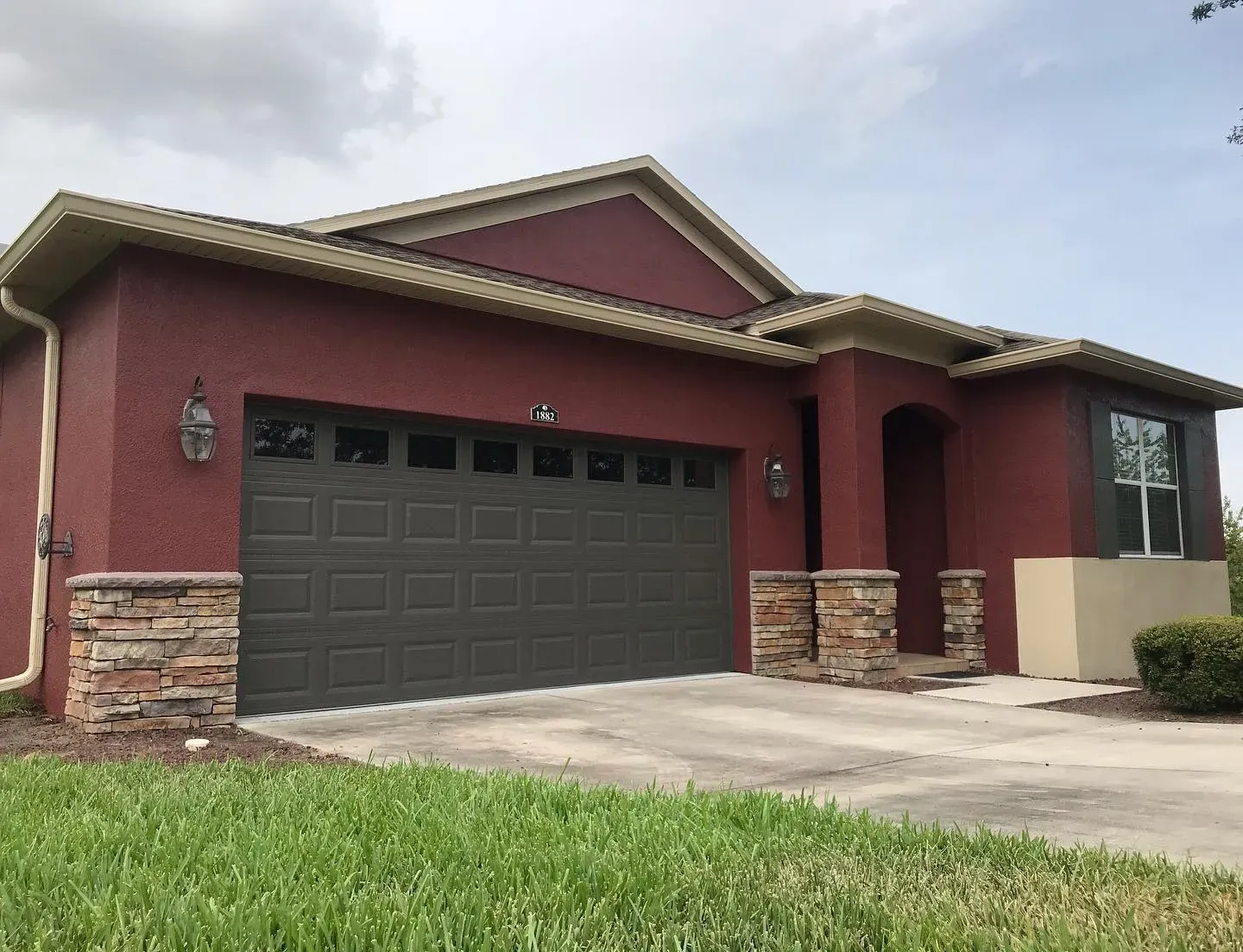 SW Carriage Door exterior paint