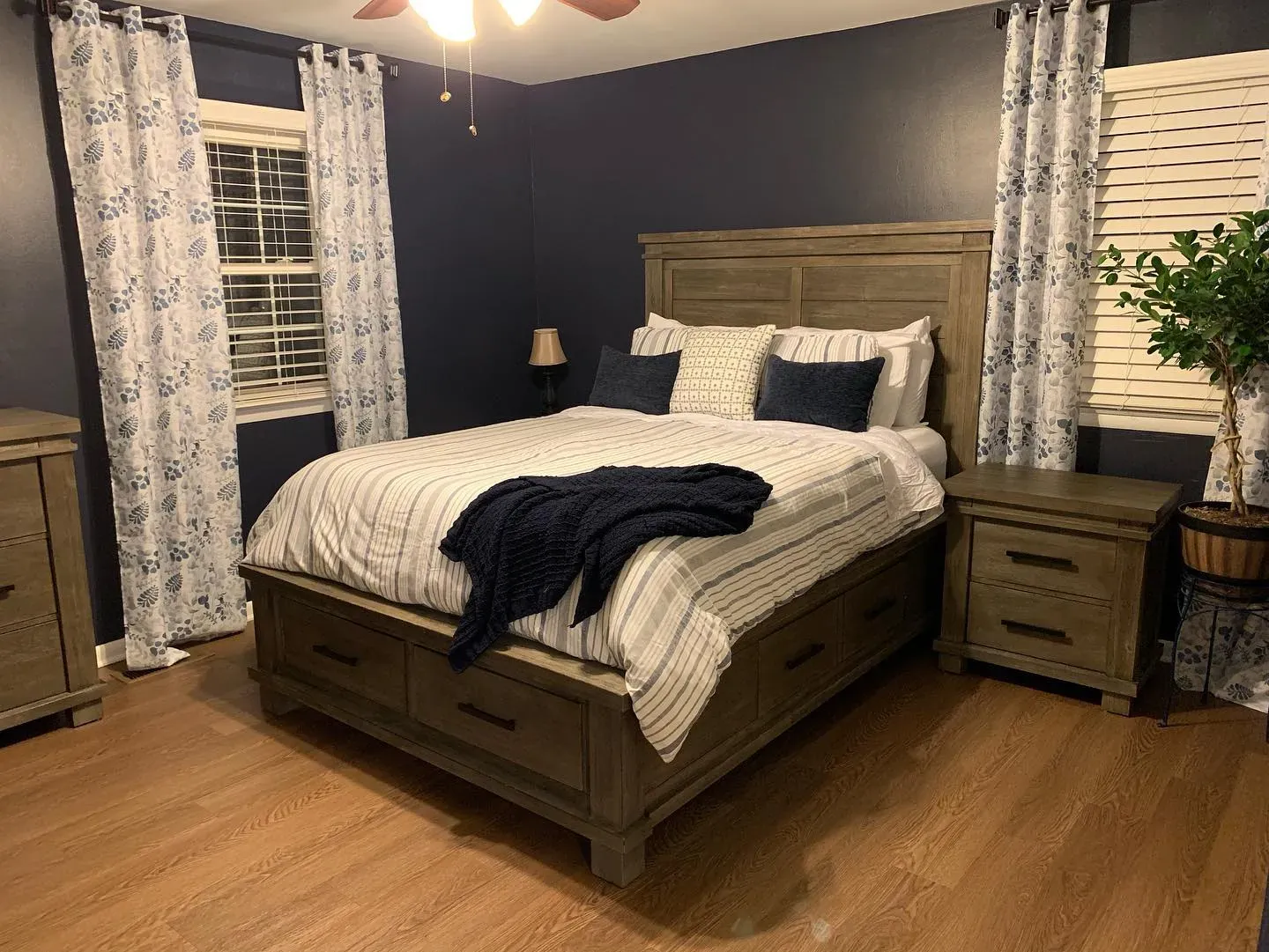 SW Charcoal Blue bedroom interior