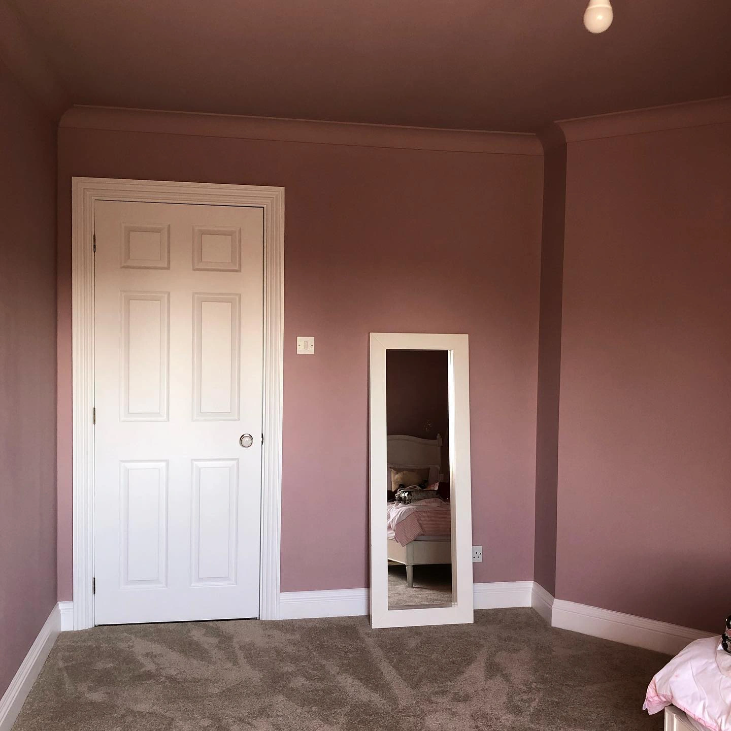 Dusted pink Farrow and Ball color Cinder Rose review