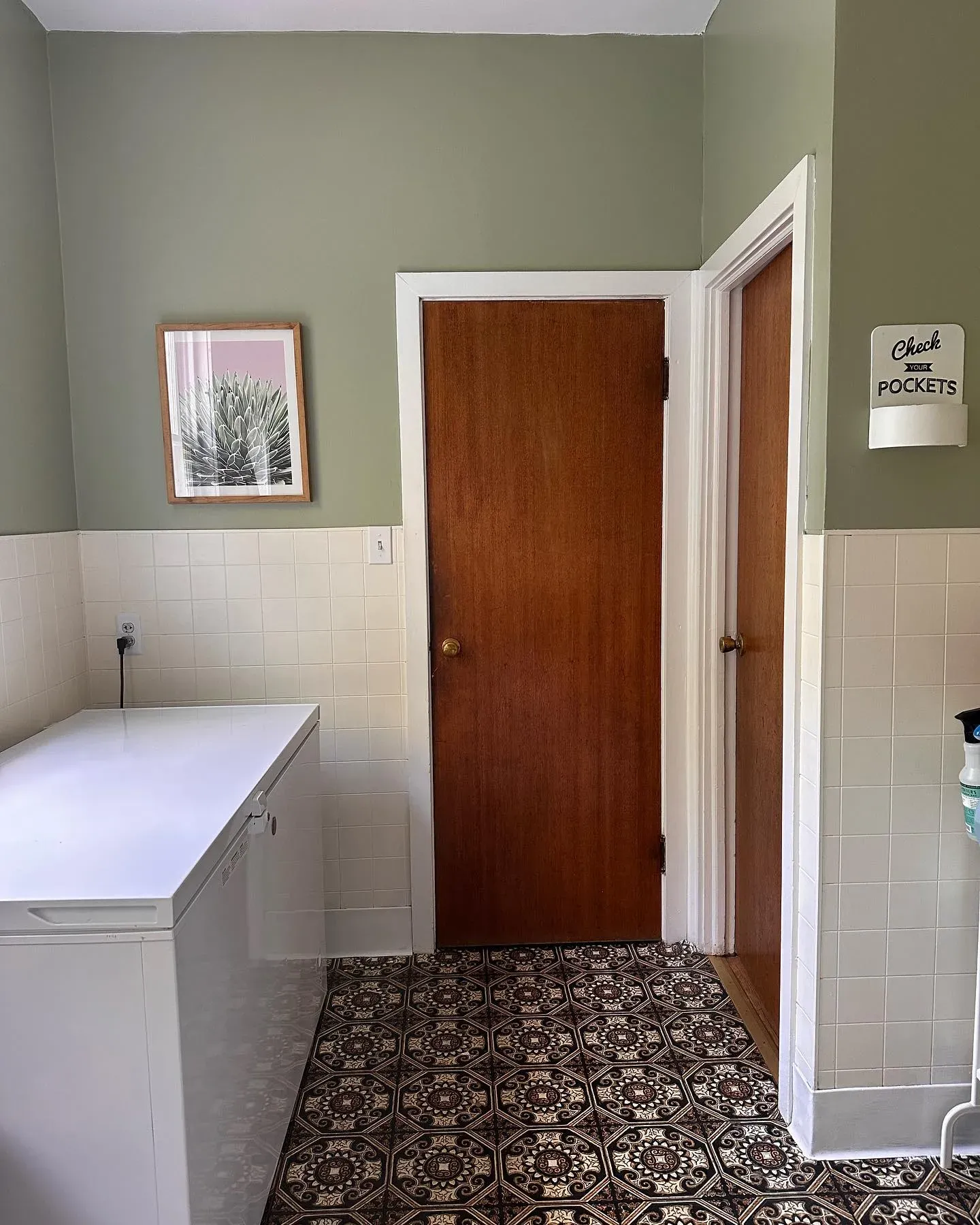 SW Clary Sage bathroom color