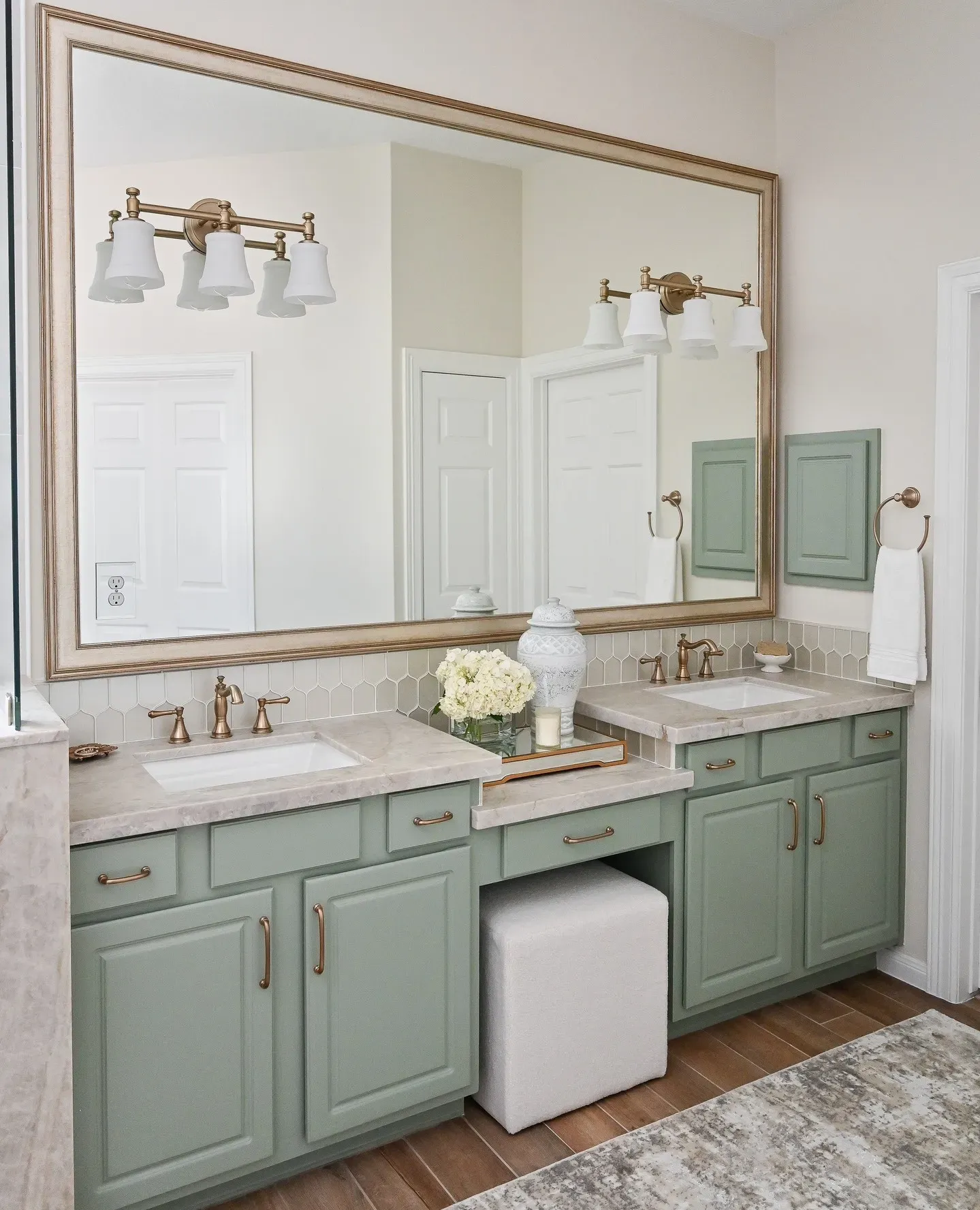 SW Coastal Plain bathroom vanity paint