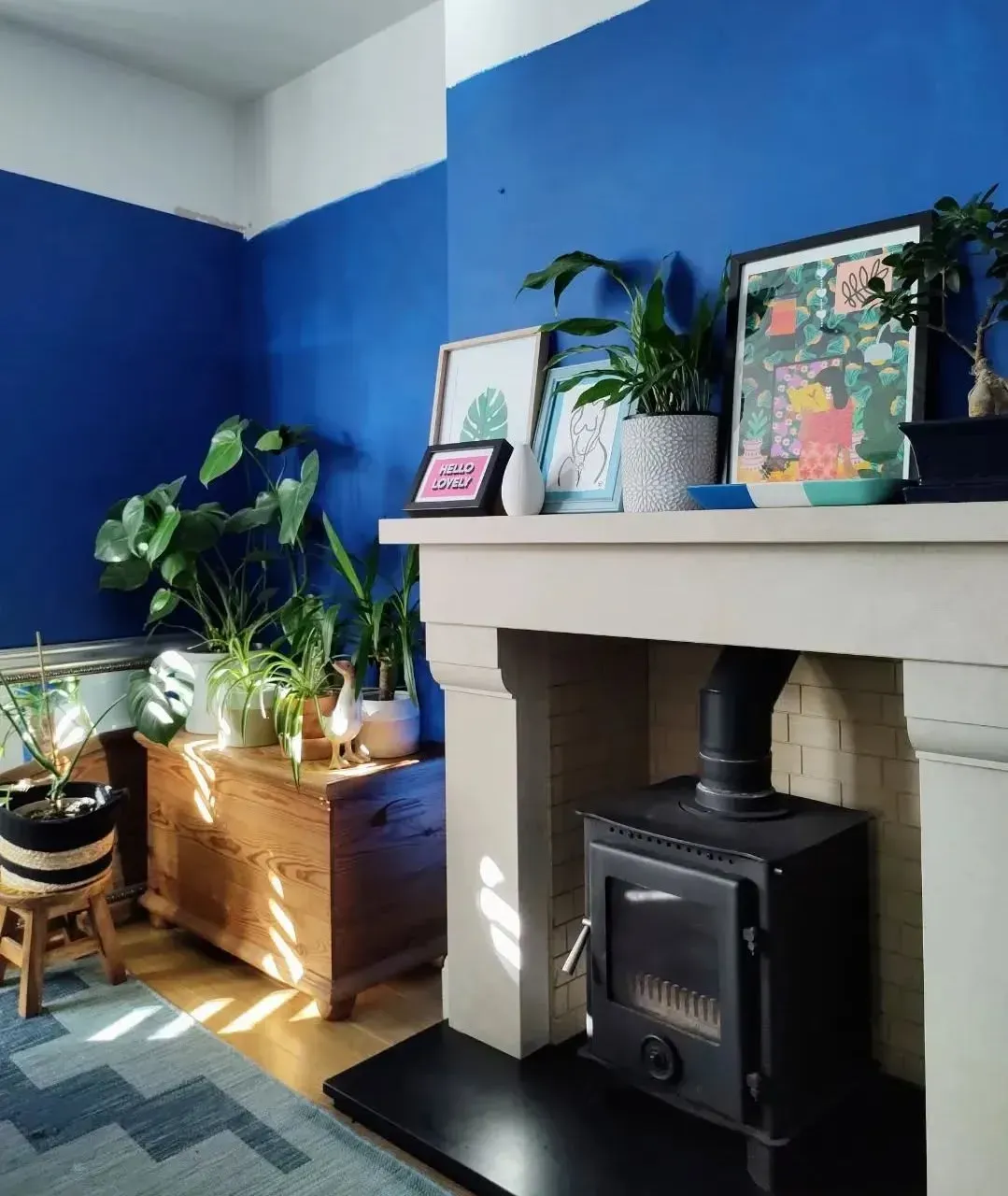 Cobalt Embrace living room color review