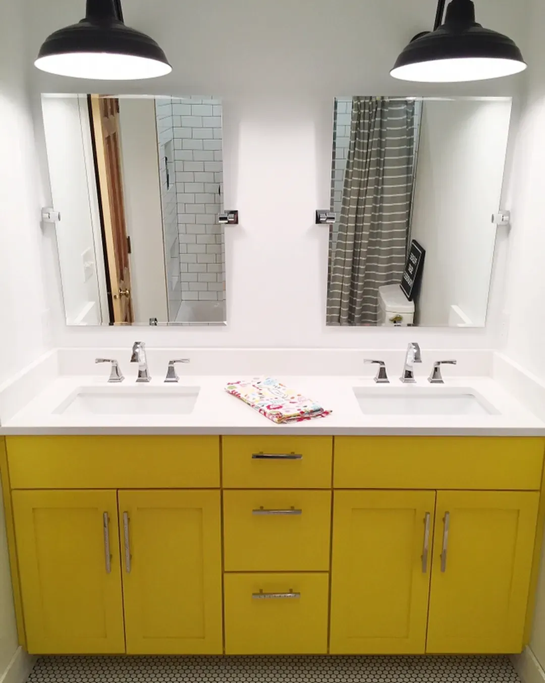 Confident Yellow bathroom vanity review