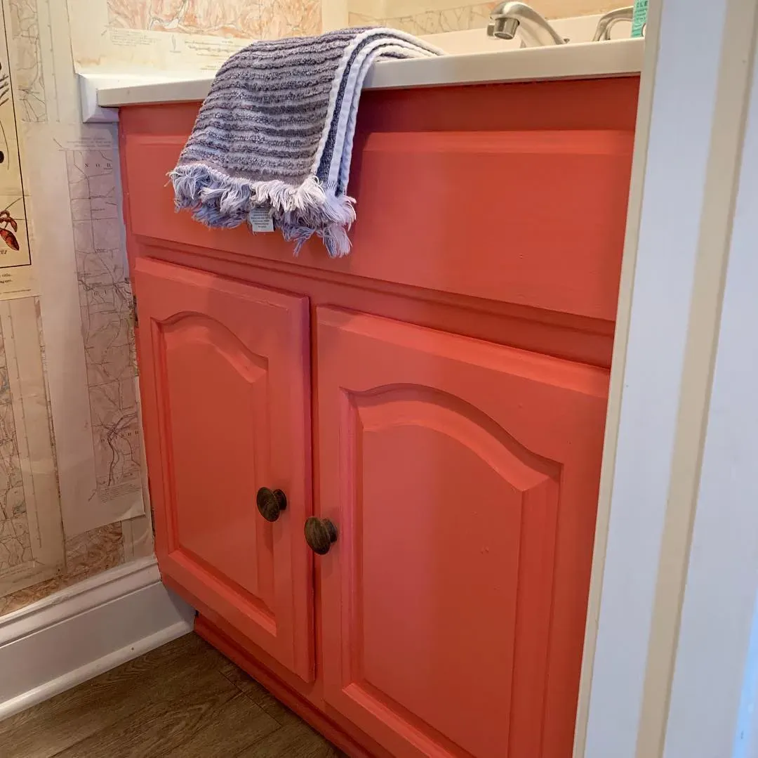 SW Coral Reef bathroom vanity color