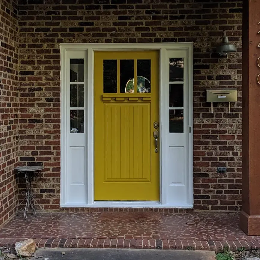 Sherwin Williams Crispy Gold front door color