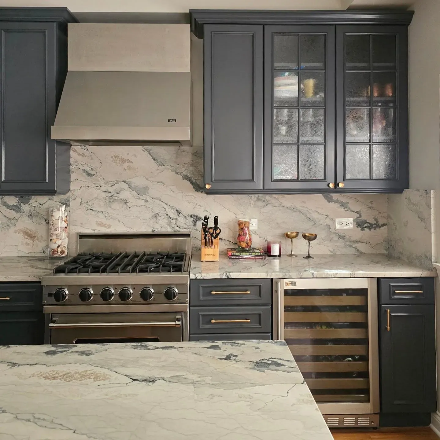 SW 7076 kitchen cabinets paint