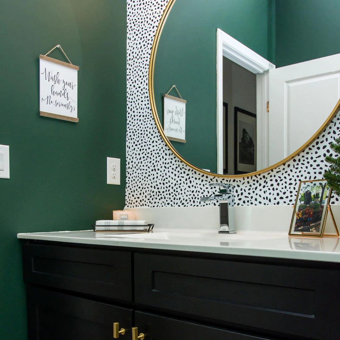 Dard hunter green bathroom