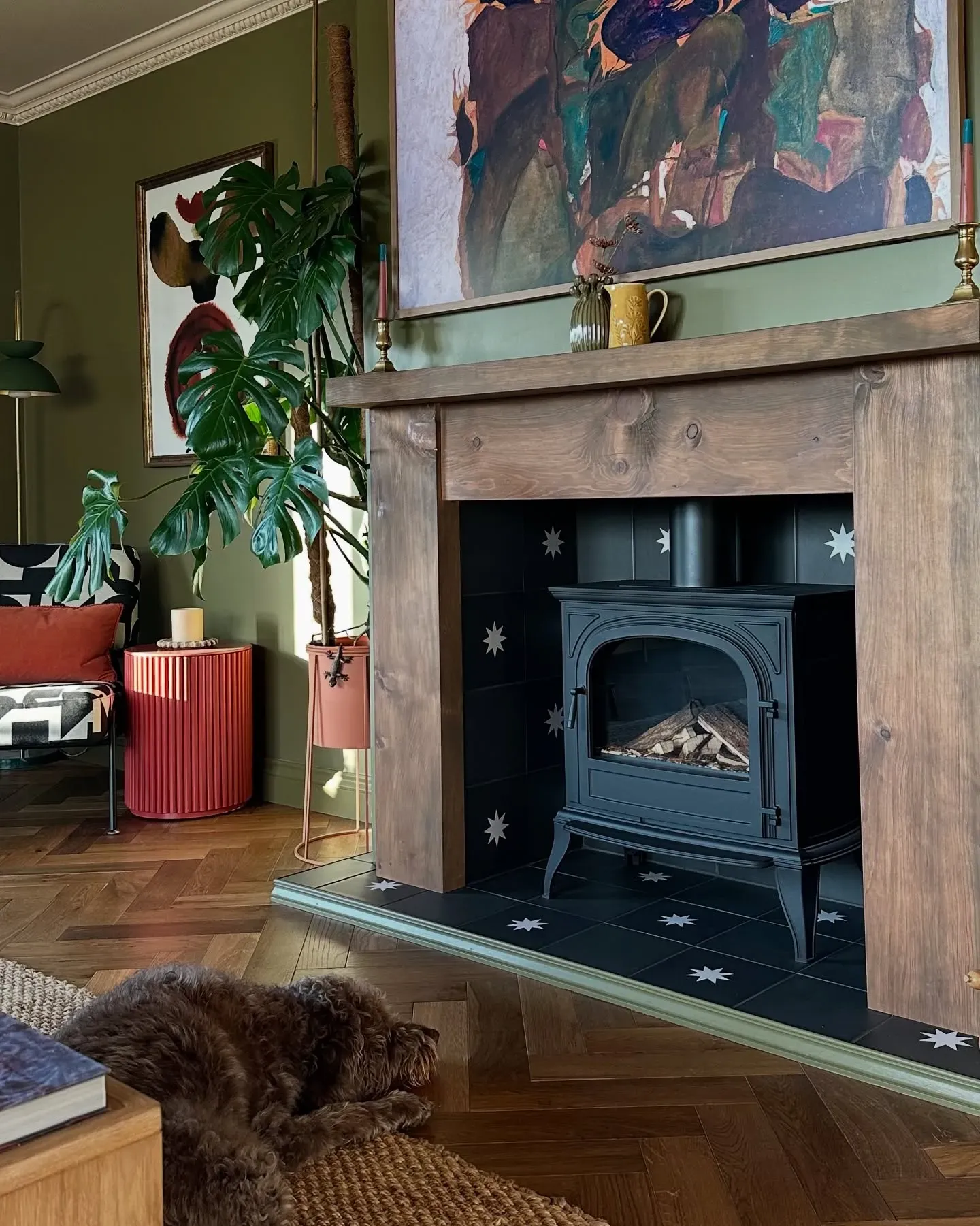 Farrow and Ball Dibber living room paint