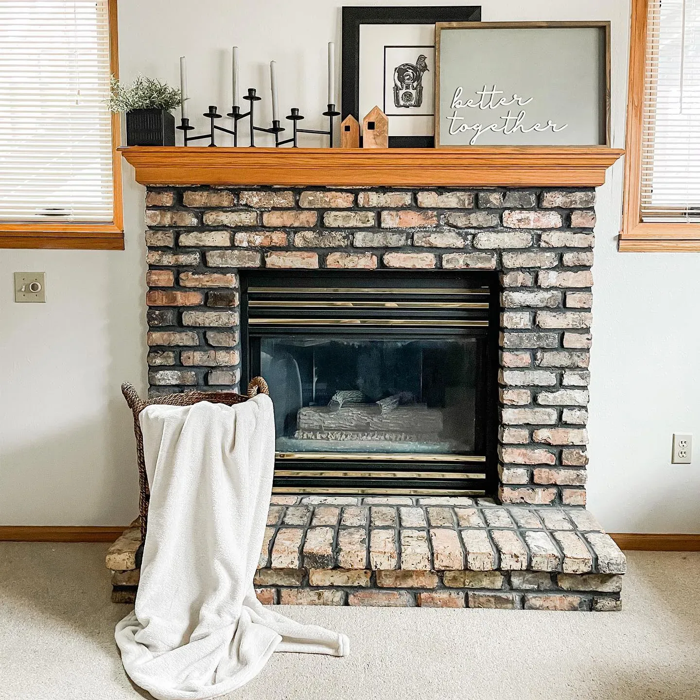 Downy Living Room Fireplace