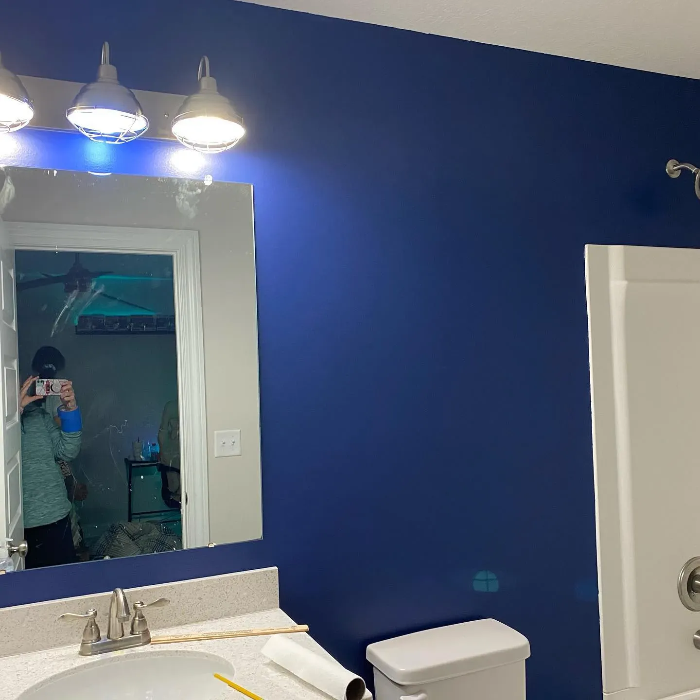 SW Dress Blues bathroom color