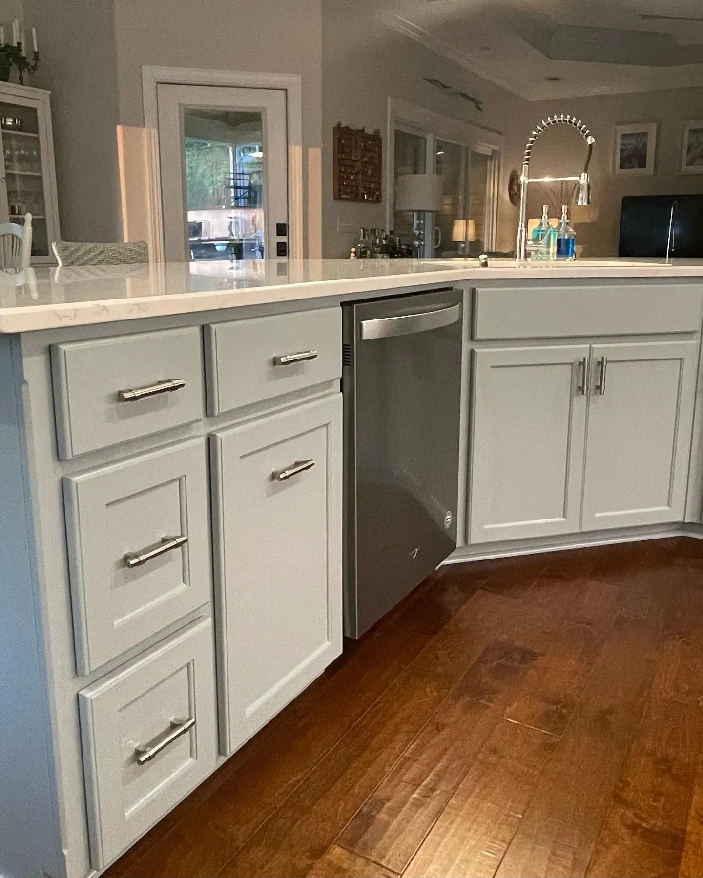 Drift of Mist kitchen cabinets color