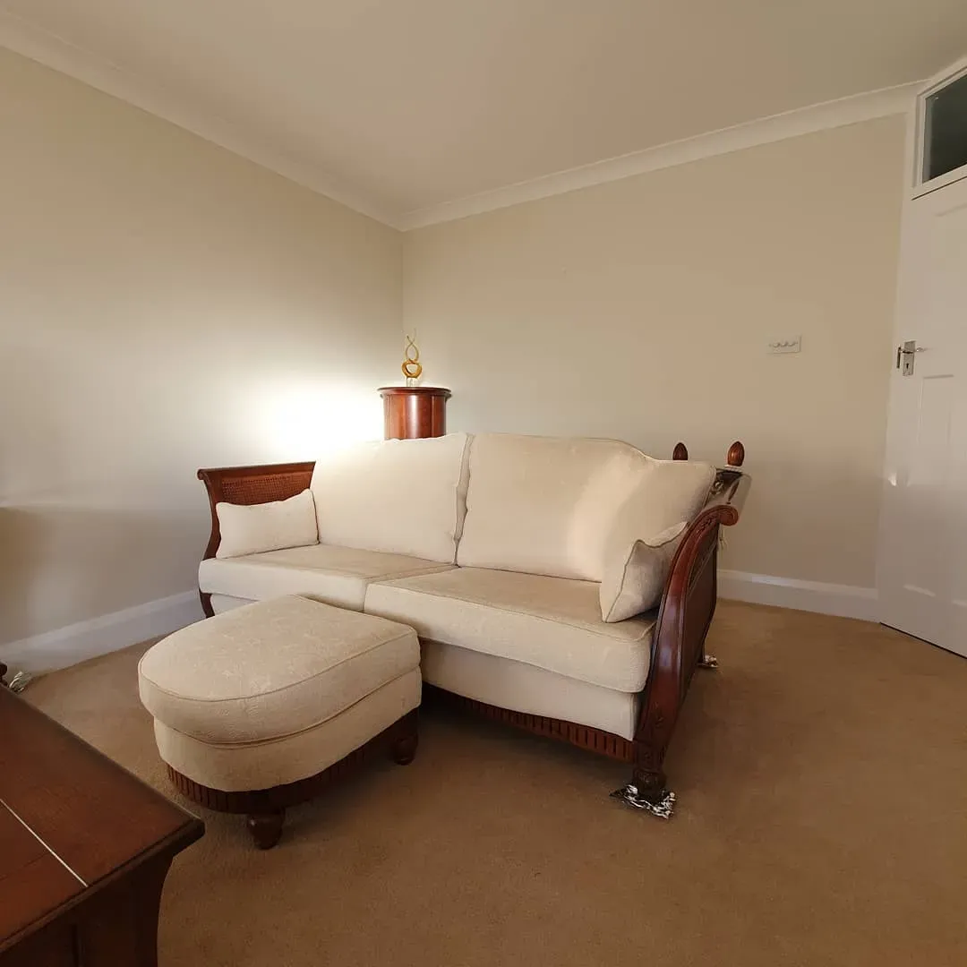 Almond White living room color