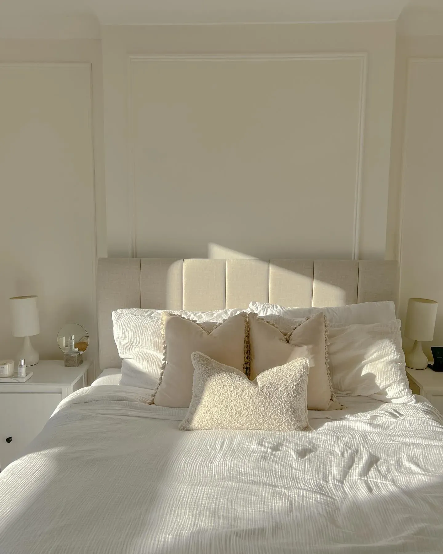 Dulux Jasmine White bedroom interior