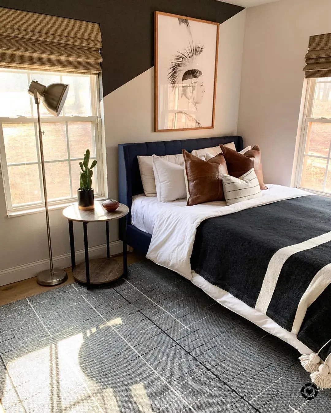 Sherwin Williams Eider White bedroom interior