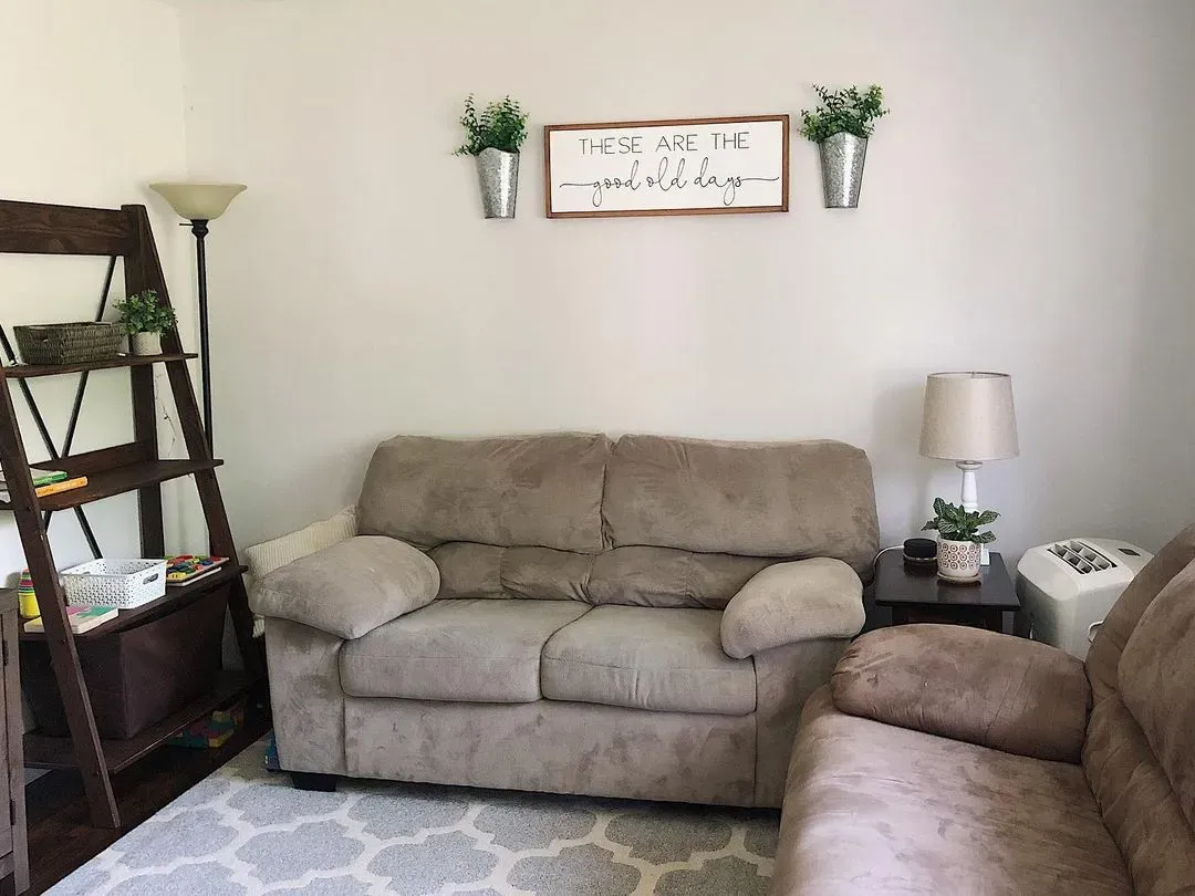 Sherwin Williams SW 7014 living room 