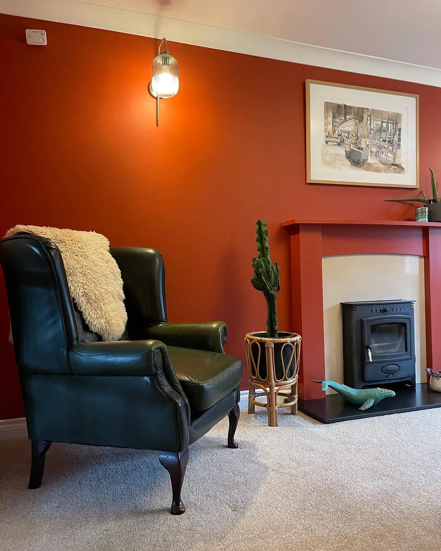 Farrow and Ball Bamboozle living room 