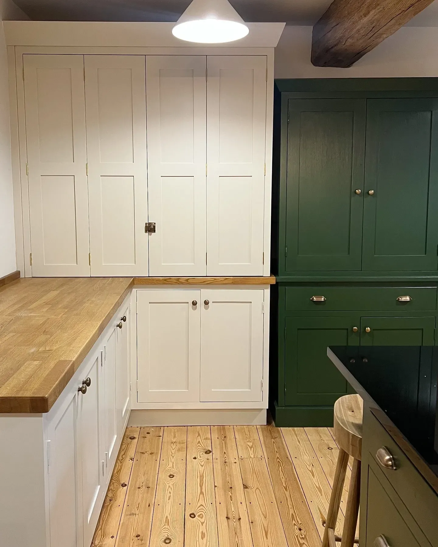 Farrow and Ball Beverly kitchen cabinets photo