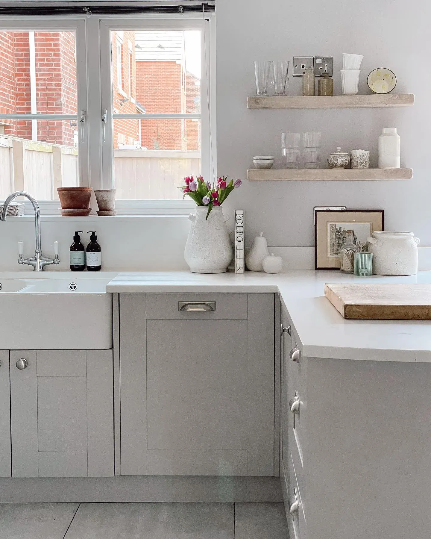 Farrow and Ball Blackened kitchen cabinets paint