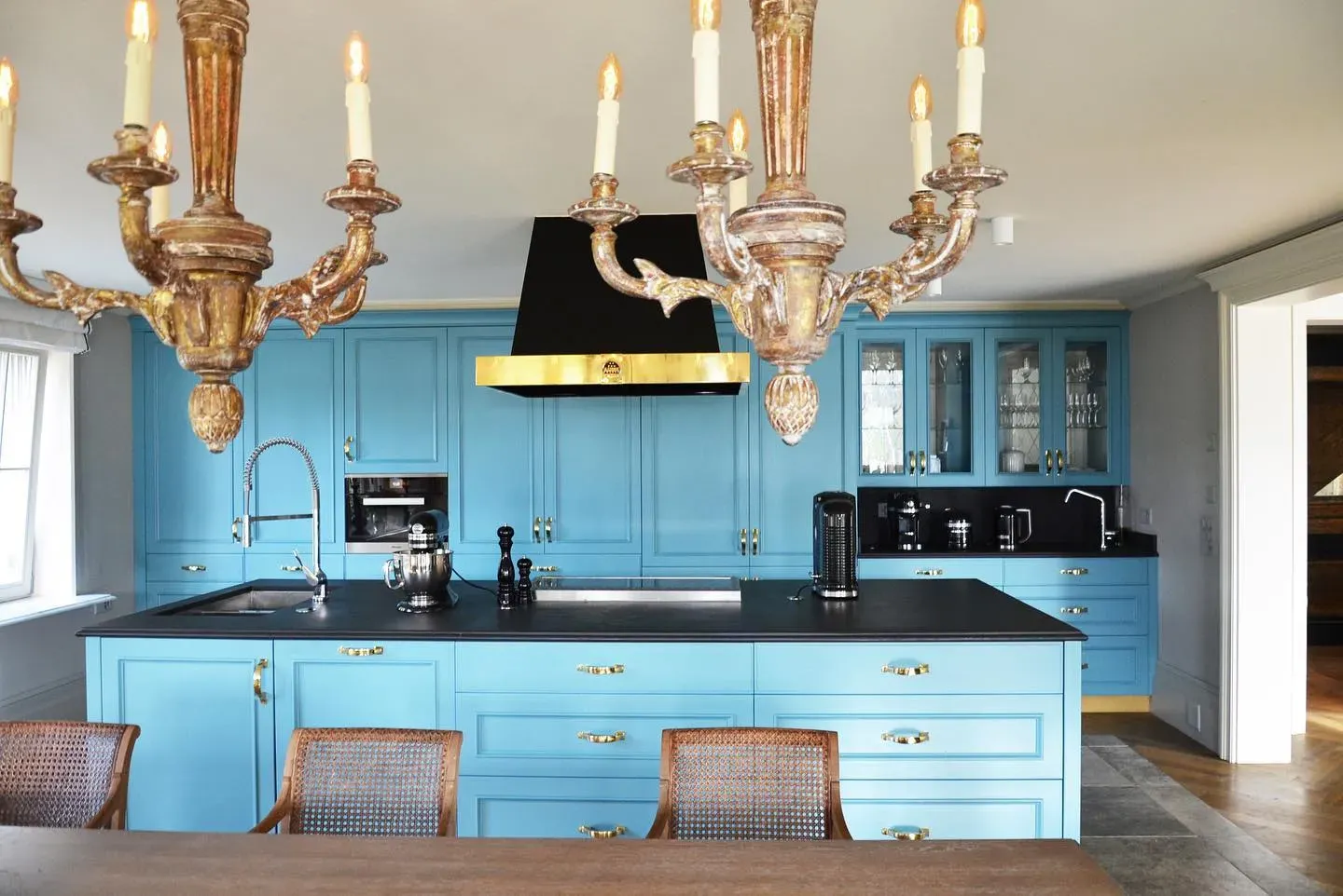Farrow and Ball Blue Ground kitchen cabinets color