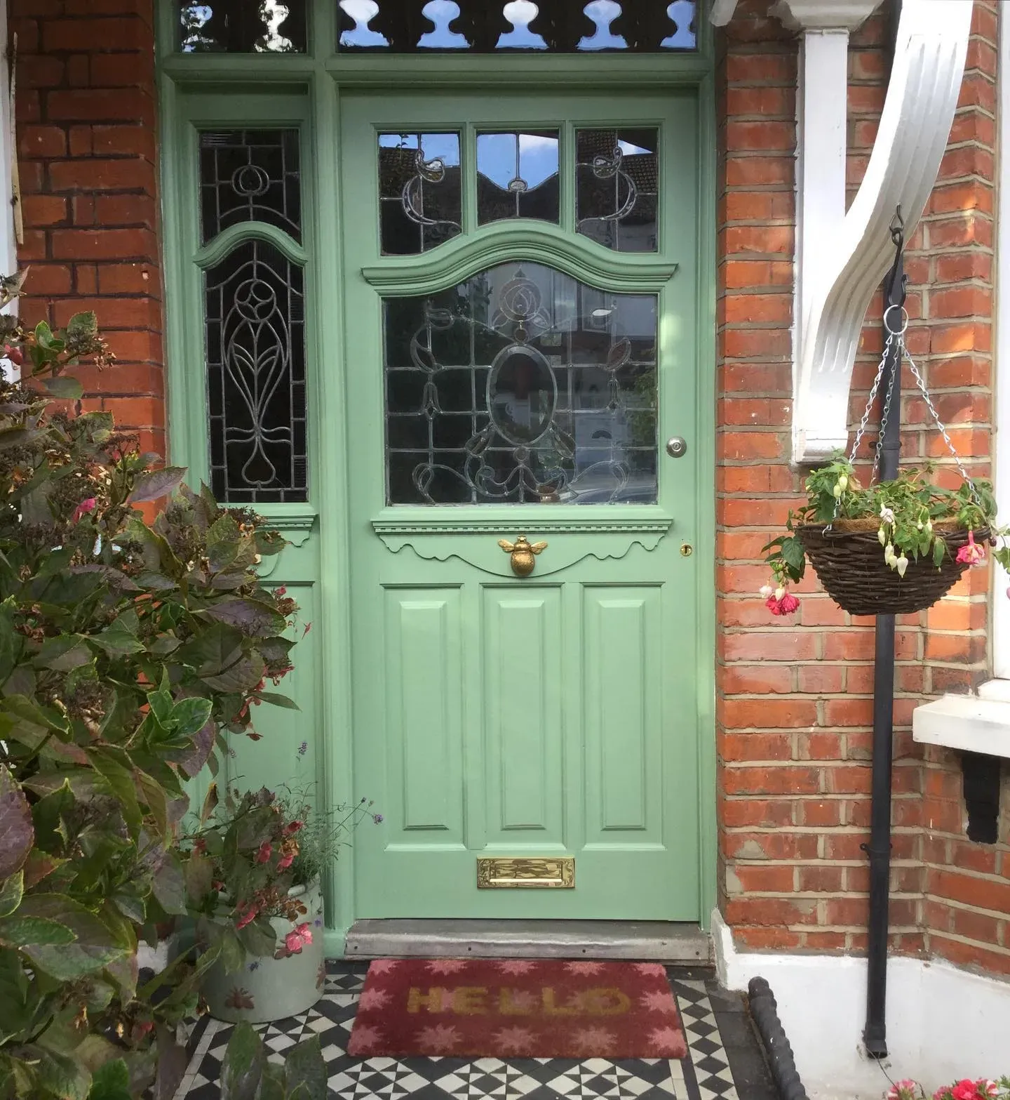 Breakfast Room Green front door color review