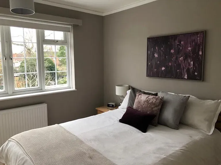 Farrow and Ball Dove Tale bedroom interior