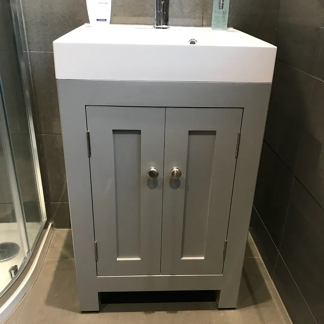 Manor House Gray bathroom vanity 