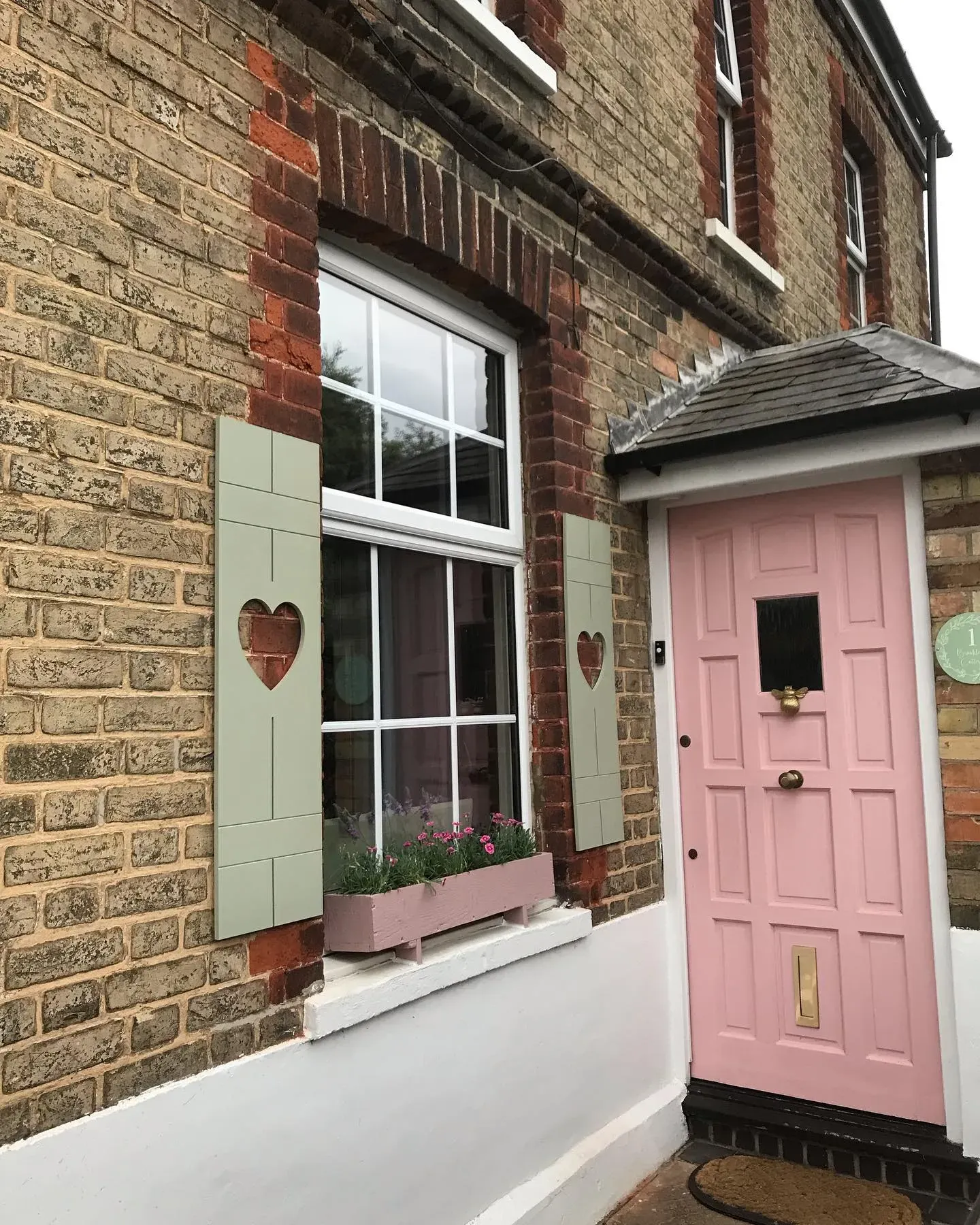 Nancy's Blushes pink front door 