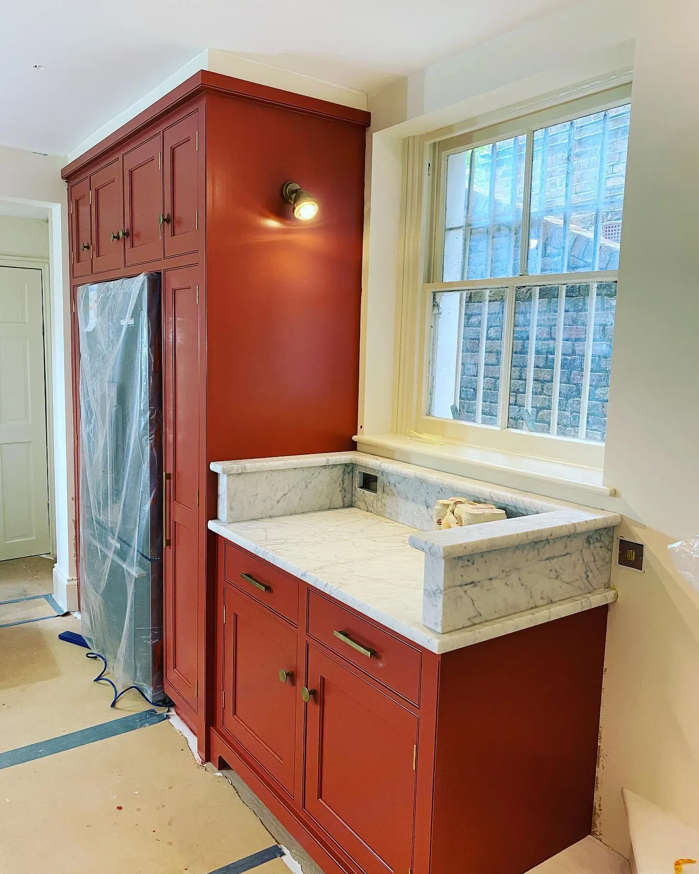 Farrow and Ball Picture Gallery Red 42 kitchen cabinets