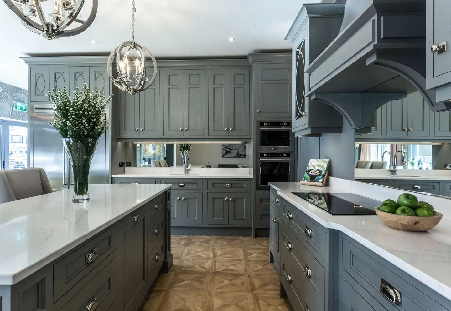 Farrow and Ball Plummet kitchen cabinets color
