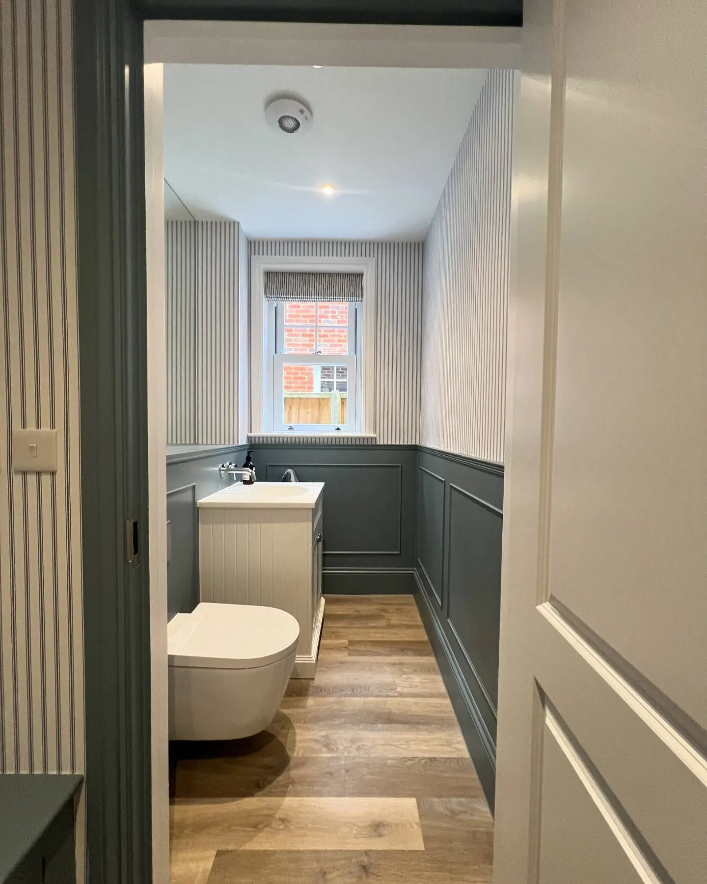 Farrow and Ball Selvedge bathroom review