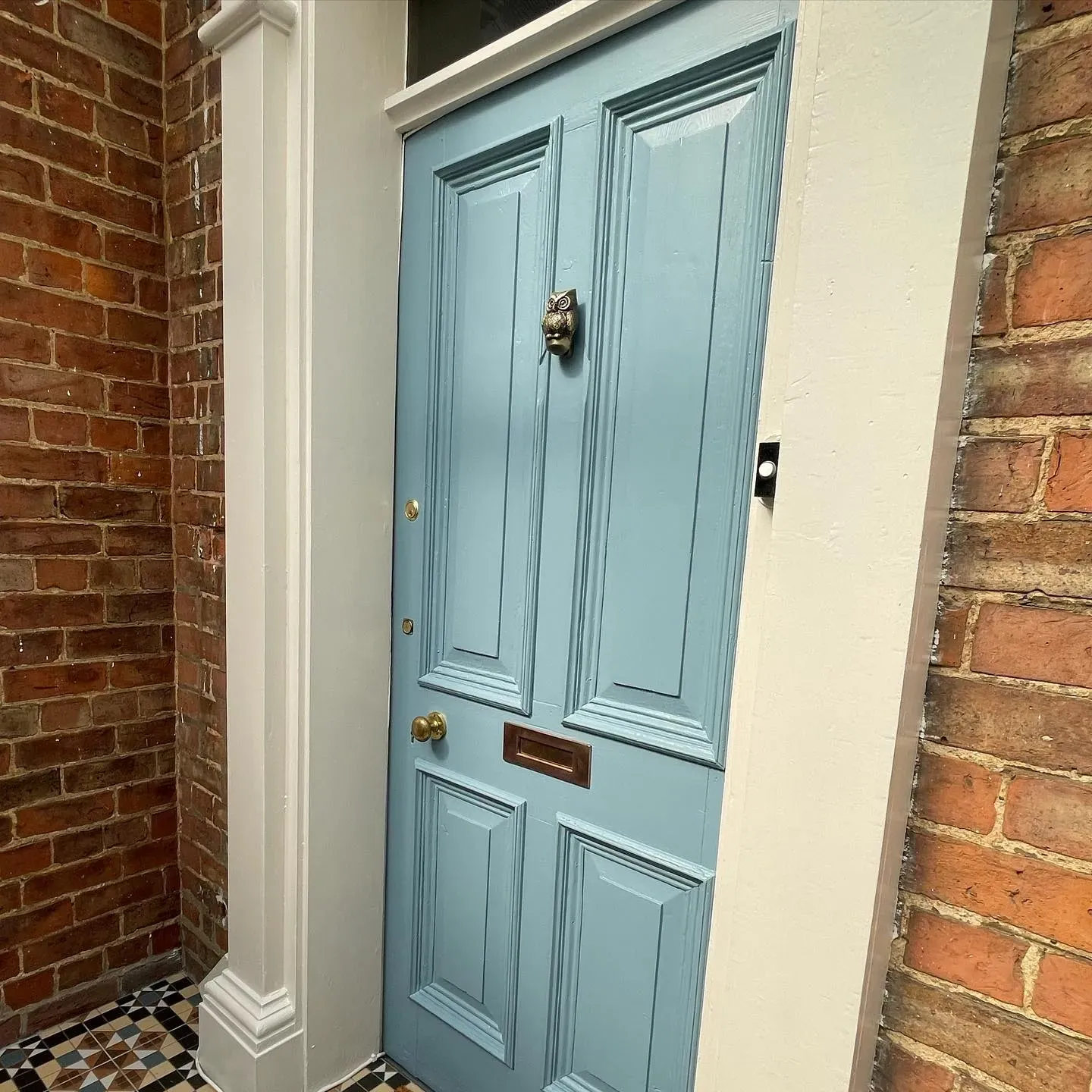 Farrow and Ball Stone Blue front door paint